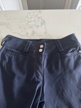 RJ Classics Harper Silicone Knee Patch Breeches Navy Blue, Womens 24R